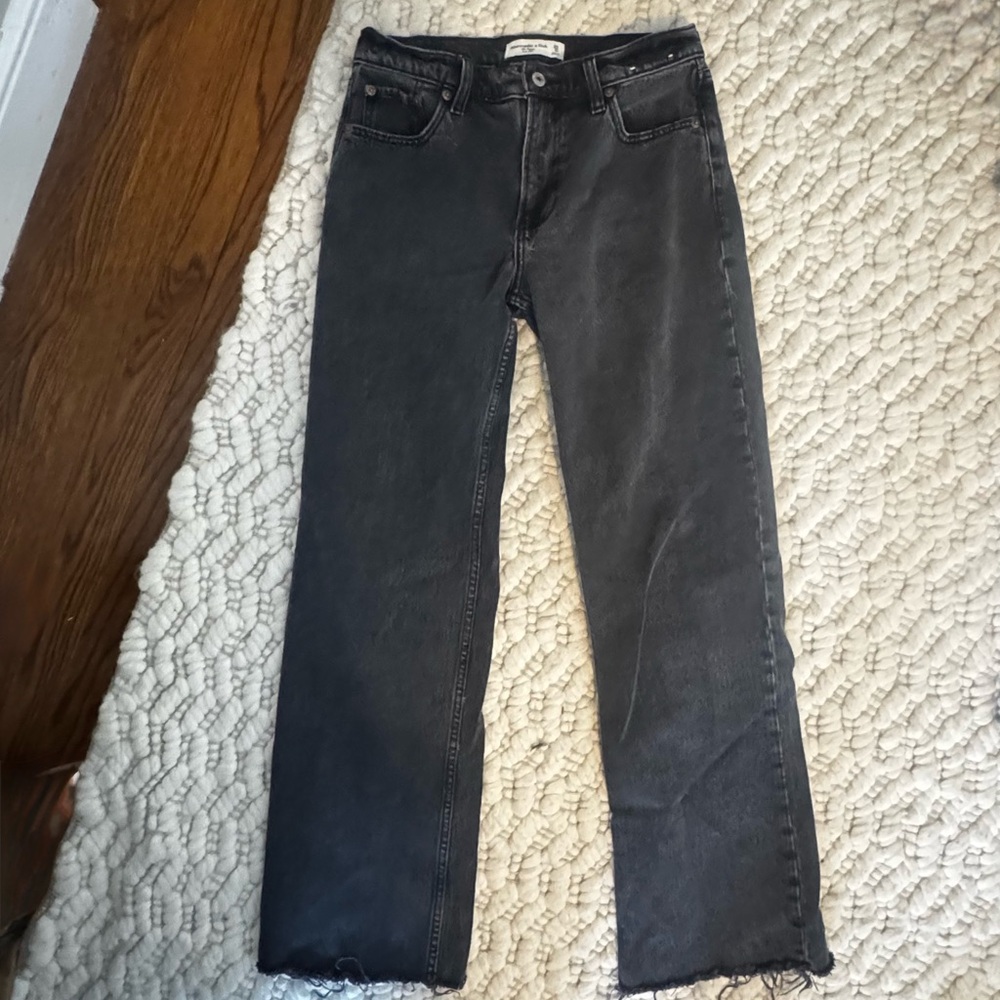 Abercrombie & Fitch Dark Gray Straight Jeans